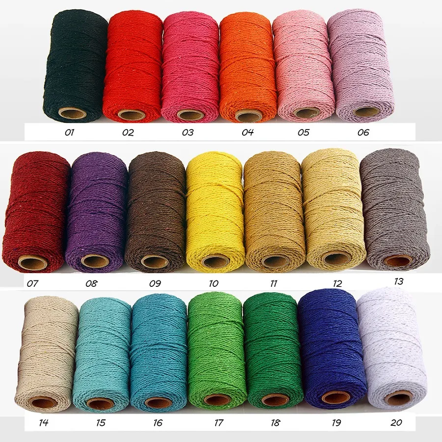 Colorful 2mm Macrame Cord Rope For DIY Crafts, Handmade Wall Hangings, And  Home Decor 100M Cotton Twine Thread For Bohemian Wedding Party From  Moomoo2016, $6.41